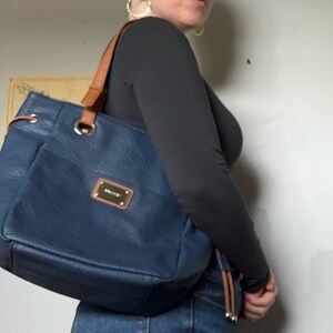 Navy Blue Nine West Hobo Bag